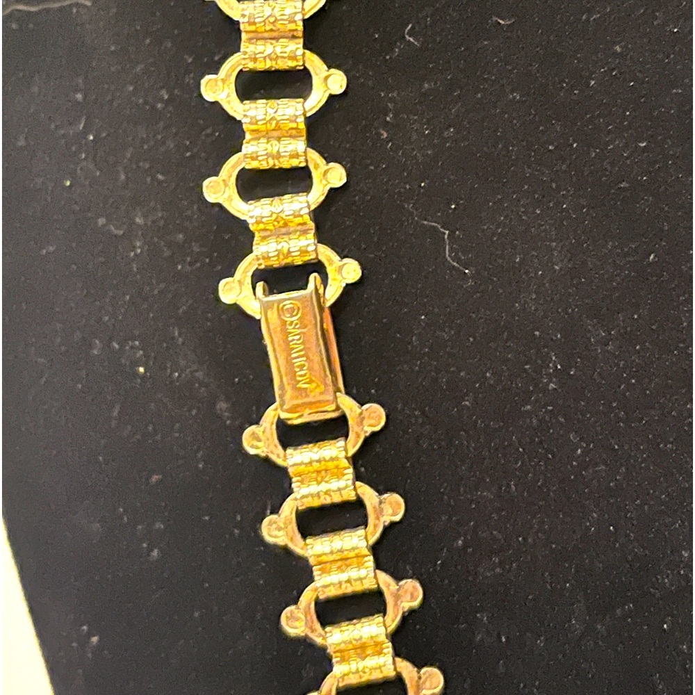 70's Sarah Coventry Necklace, Gold Tone Necklace,Gold Chain - Picture 2 of 7